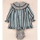 Cocote Winter Baby Girl Dress Blue Stripes