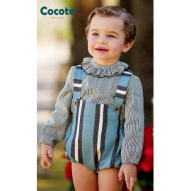 Cocote Winter Baby Boy Set Blue Stripes