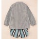 Cocote Invierno Conjunto niño Rayas Azules