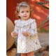Cocote Winter Baby Girl Printed Dress Diamonds