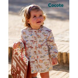 Cocote Invierno Vestido bebé niña Estampado Perritos