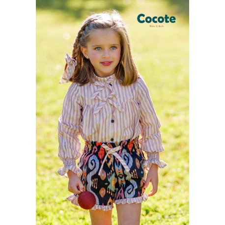 Cocote Invierno Conjunto niña Rayas Étnico