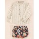 Cocote Winter Baby Boy Ethnical Set Stripes