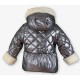 Miranda Invierno Parka niña Acolchada Plata