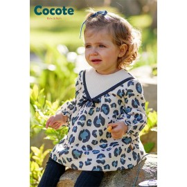 Cocote Invierno Vestido bebé niña Animal Print