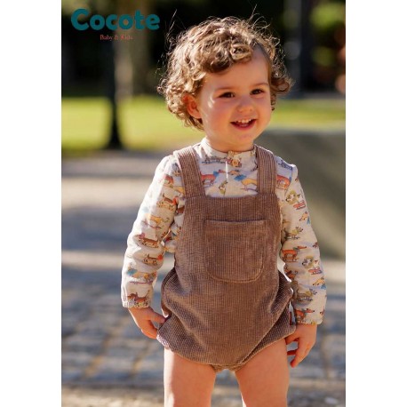 Cocote Invierno Conjunto bebé niño Perritos con Peto