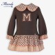 Miranda Invierno Vestido niña Marrón Rombitos