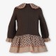 Miranda Winter Girl Brown Dress Diamonds