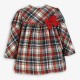 Miranda Invierno Vestido niña Cuadros con Lazo Rojo