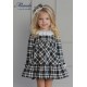 Miranda Invierno Vestido niña Cuadros Gris Oscuro