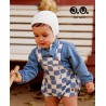 José Varón Invierno Conjunto bebé niño Damero Porcelana