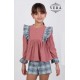 Vera Winter Girl Pink Corduroy Set Squares
