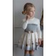 Miranda Winter Girl Beige and Gray Dress