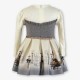 Miranda Invierno Vestido niña Beige y Gris