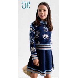 Abel & Lula Winter Girl Tricot Set Eyes