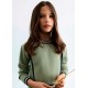 Abel & Lula Winter Girl Green Tricot Set