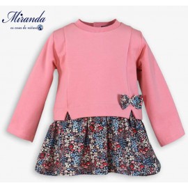 Miranda Invierno Vestido bebé niña Rosa Liberty
