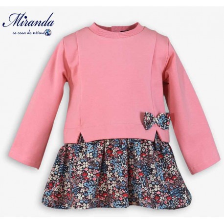 Miranda Invierno Vestido bebé niña Rosa Liberty