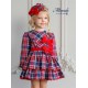 Miranda Invierno Vestido niña Cuadros Doble Lazo