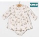 Coco Acqua Invierno Vestido bebé niña Rosa Osos