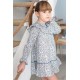 Coco Acqua Winter Girl Blue Dress Small Flowers