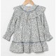 Coco Acqua Winter Girl Blue Dress Small Flowers
