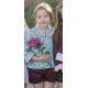 Coco Acqua Invierno Conjunto niña Flores con Short Vino