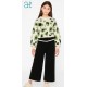 Abel & Lula Winter Girl Set Animal Print Black Pants