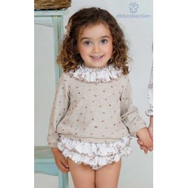 DBB Collection Invierno Conjunto bebé niña Hojas