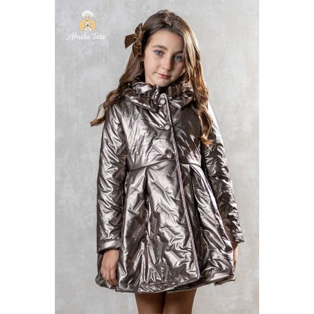 Abuela Tata Winter Girl Metallic Padded Coat