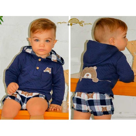 Pequeños Piratas Invierno Conjunto bebé niño Marino Osos