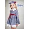 Babiné Invierno Vestido niña Denim Rayas