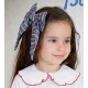 Babiné Winter Girl Pin Blue Denim Stripped Tie