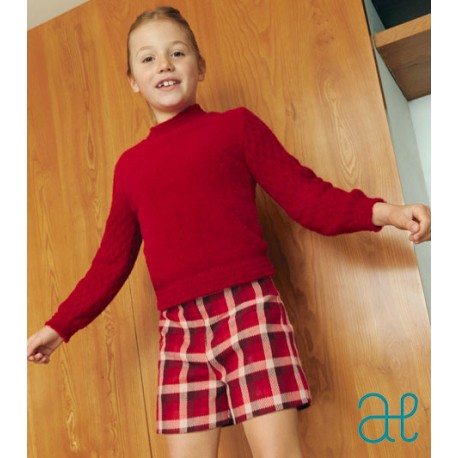 Abel & Lula Winter Girl Red Set Squares