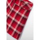 Abel & Lula Invierno Conjunto niña Rojo Cuadros