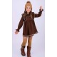 Nekenia Invierno Vestido niña Bambula Marrón