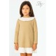 Blanca Valiente Winter Girl Golden Dress Ruffles