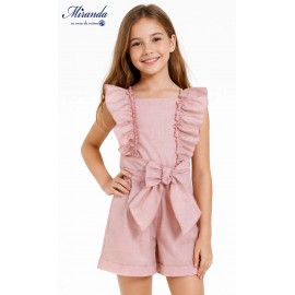 Miranda Summer Girl Pink Romper Ceremony