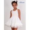 Nekenia Summer Girl White and Beige Ceremony Dress