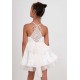 Nekenia Summer Girl White and Beige Ceremony Dress