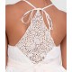 Nekenia Verano Vestido niña Ceremonia Blanco y Beige Bordado