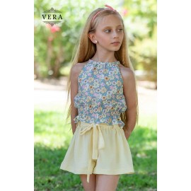 Vera Summer Girl Yellow Set Flowers