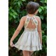 Vera Verano Vestido niña Espalda con Entredós Piedra