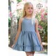 Vera Summer Girl Denim Dress Backless Neckline