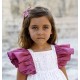 DBB Collection Summer Girl White and Purple Dress