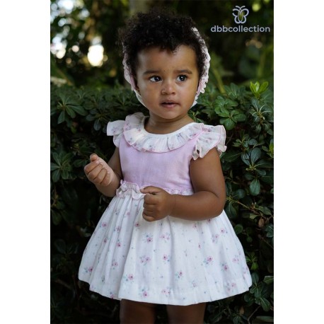 DBB Collection Summer Baby Girl White and Pink Set