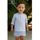 DBB Collection Summer Baby Boy Set Blue and Yellow Stripes