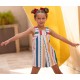 Cocote Verano Mono niña Rayas Multicolor Rojo