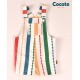 Cocote Verano Peto niño Rayas Multicolor Rojo