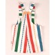 Cocote Verano Peto niño Rayas Multicolor Rojo